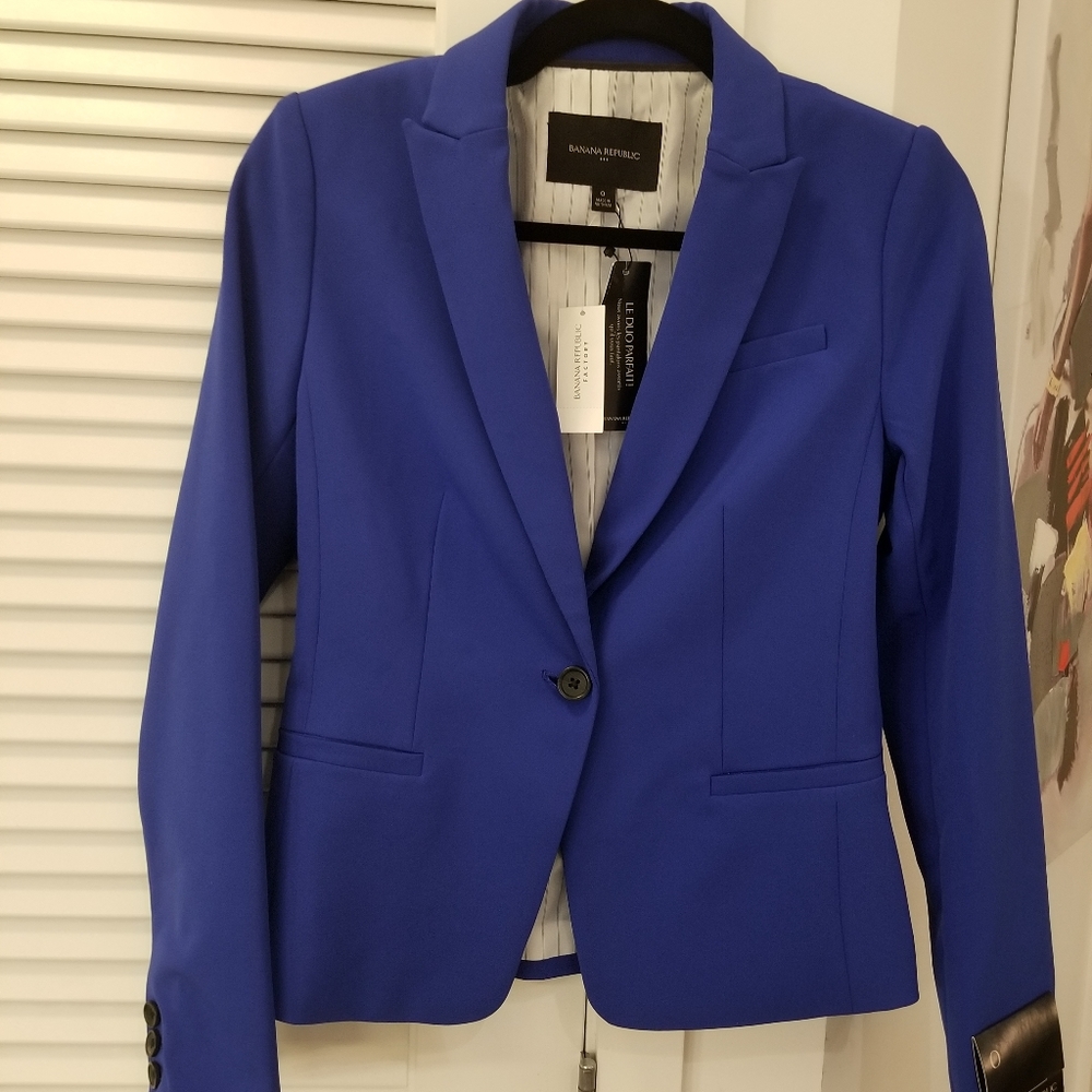Cobalt Blue Blazer, size 0